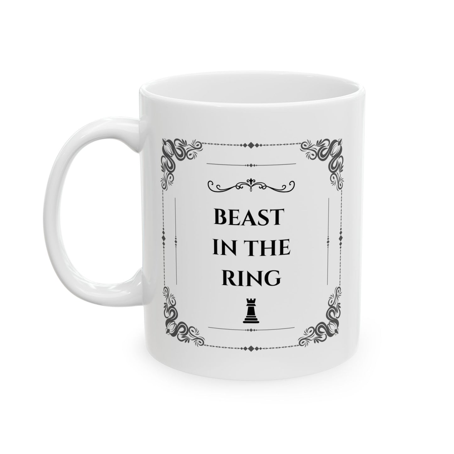 Bear Boxing Mug – Minimalist Fighter Design | Gift for Powerful Boxers