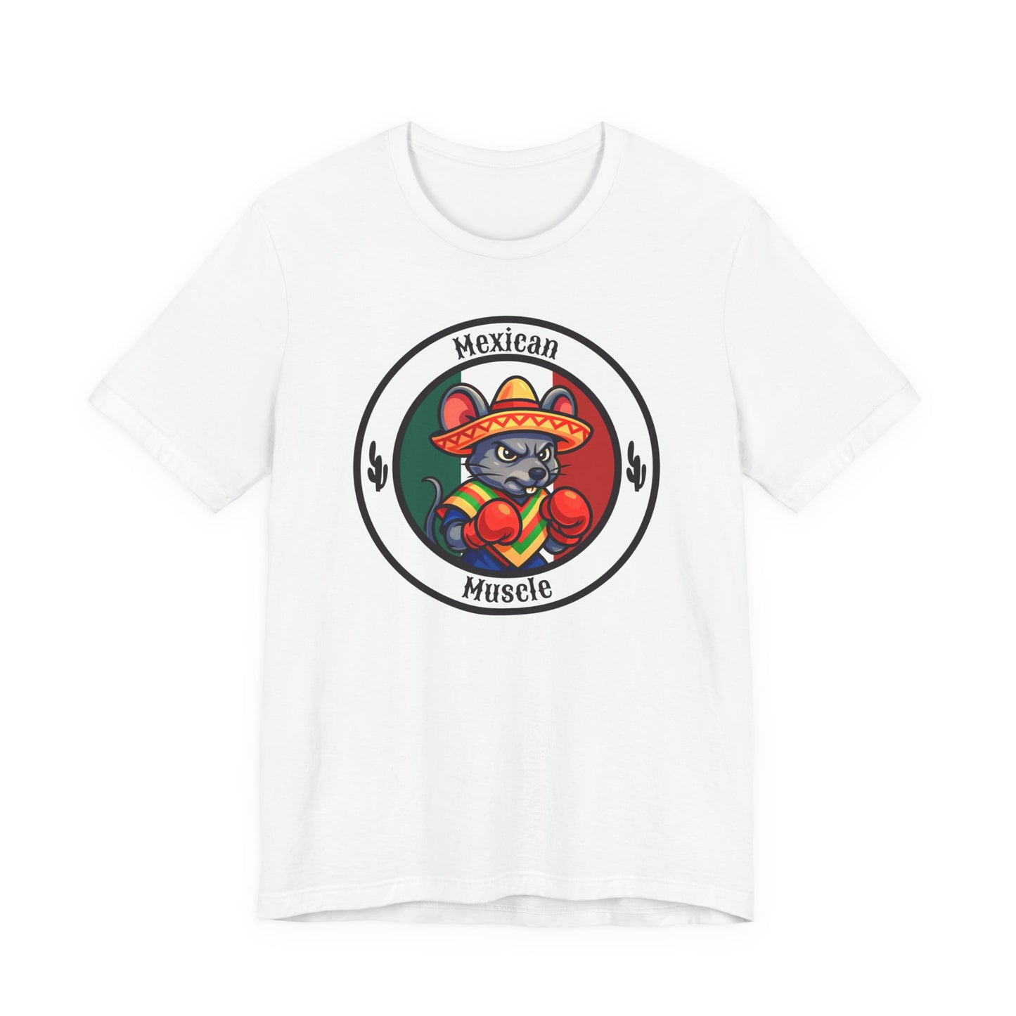 Mexican Mouse Boxing T-Shirt – Cartoon Fighter Design | Gift for Boxing Fans