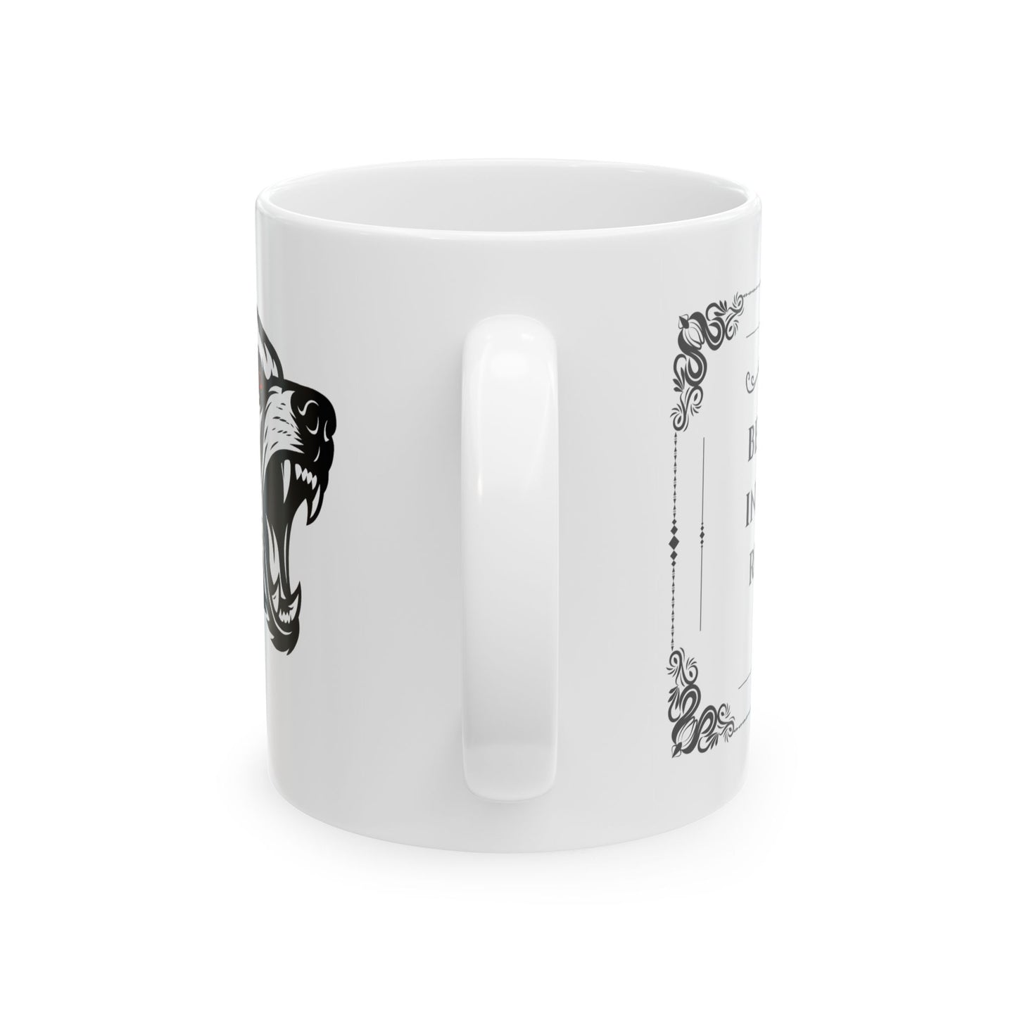 Bear Boxing Mug – Minimalist Fighter Design | Gift for Powerful Boxers