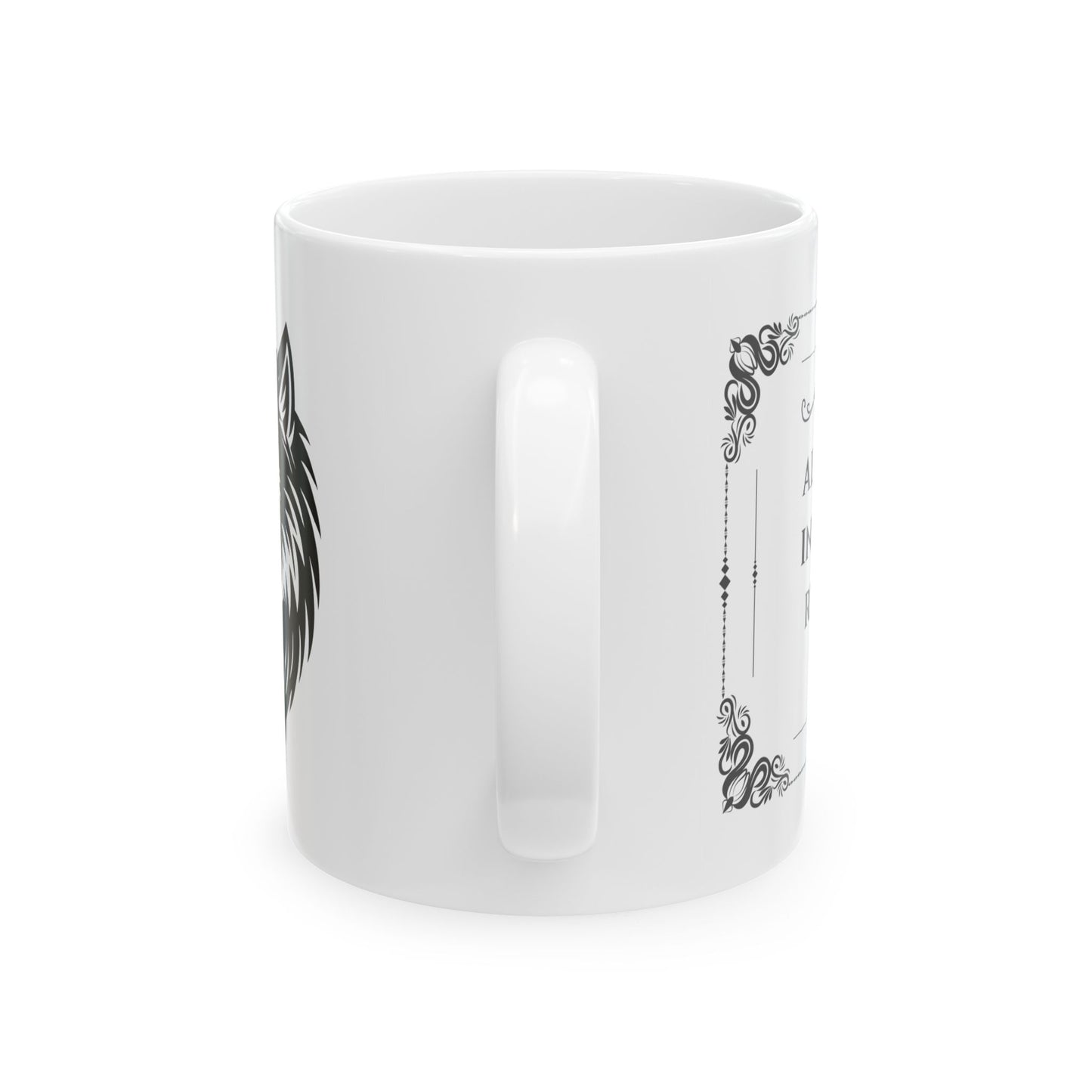 Wolf Boxing Mug – Minimalist Fighter Design | Gift for Strategic Boxers