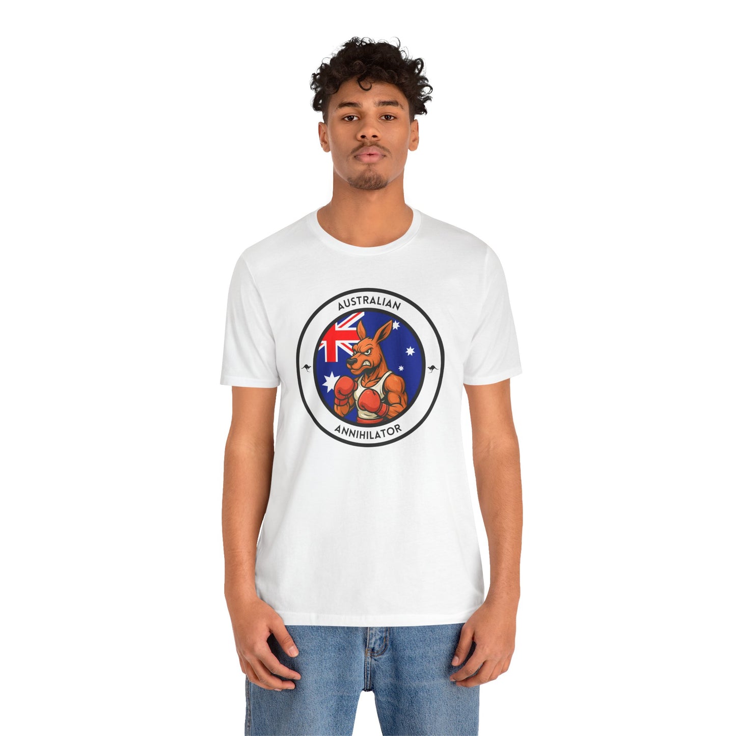 Australian Kangaroo Boxing T-Shirt – Cartoon Fighter Design | Gift for Boxing Fans