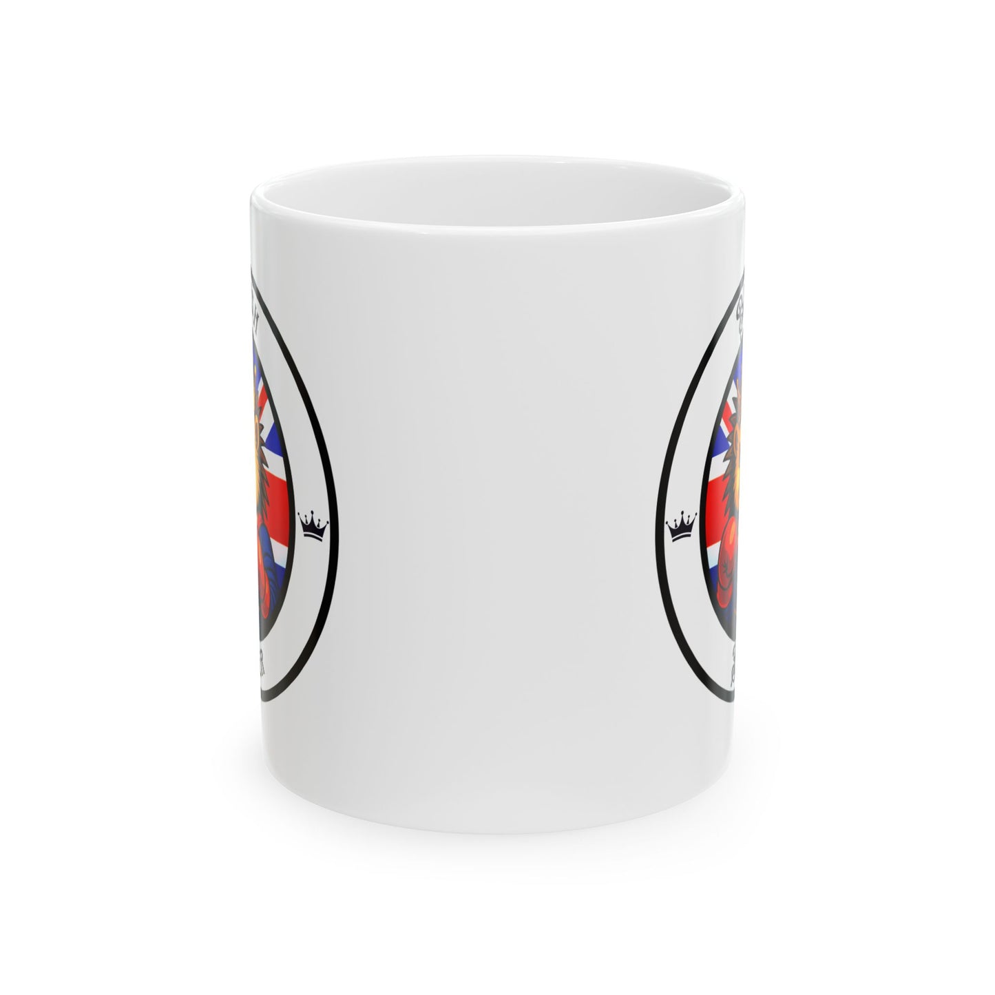 British Hedgehog Boxing Mug – Cartoon Fighter Design | Gift for Boxing Fans