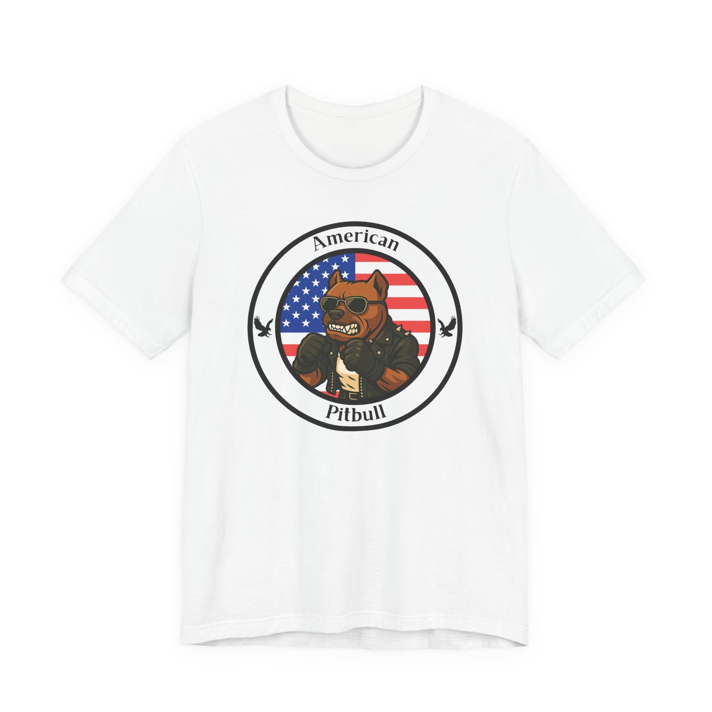 American Pitbull Boxing T-Shirt – Cartoon Fighter Design | Gift for Boxing Fans