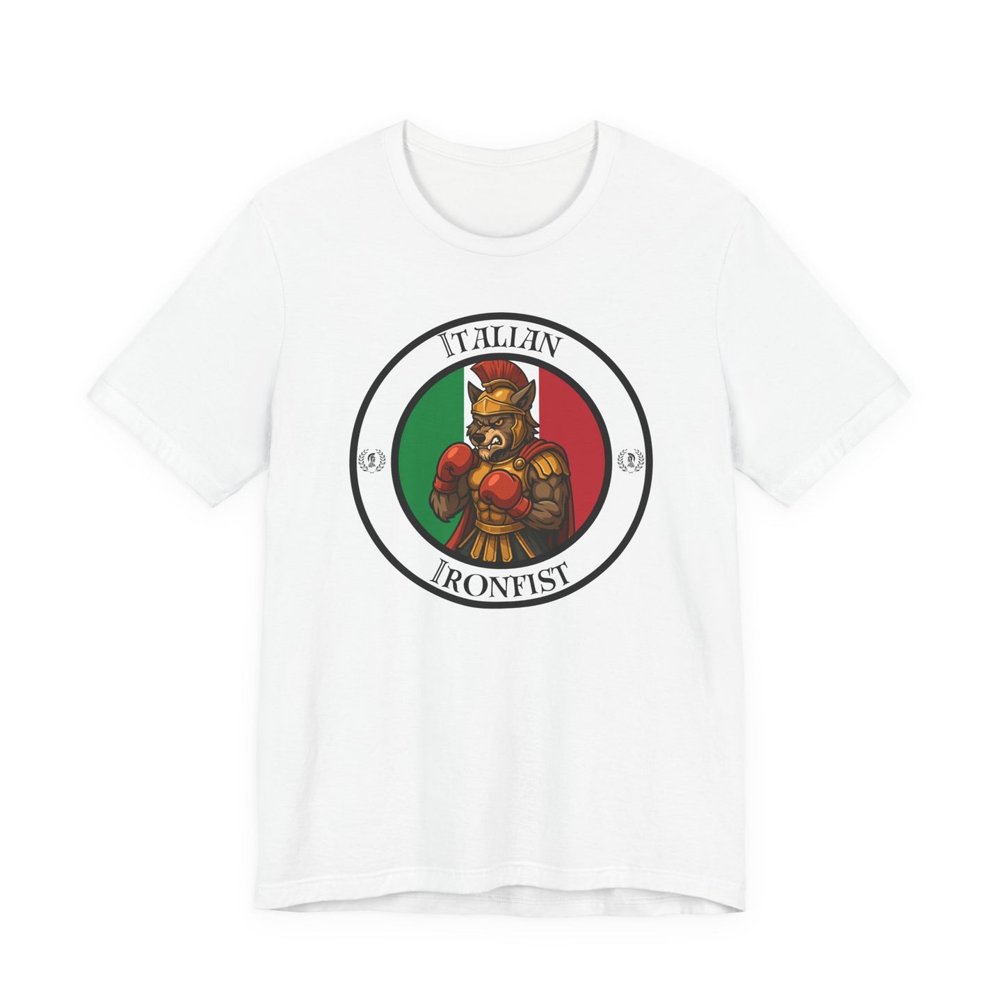 Italian Wolf Boxing T-Shirt – Cartoon Fighter Design | Gift for Boxing Fans