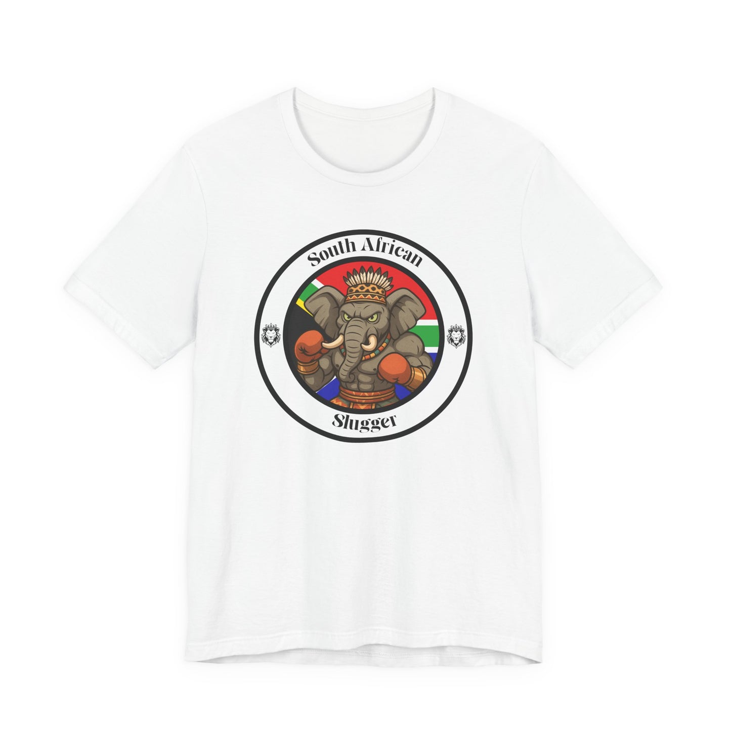 South African Elephant Boxing T-Shirt – Cartoon Fighter Design | Gift for Boxing Fans