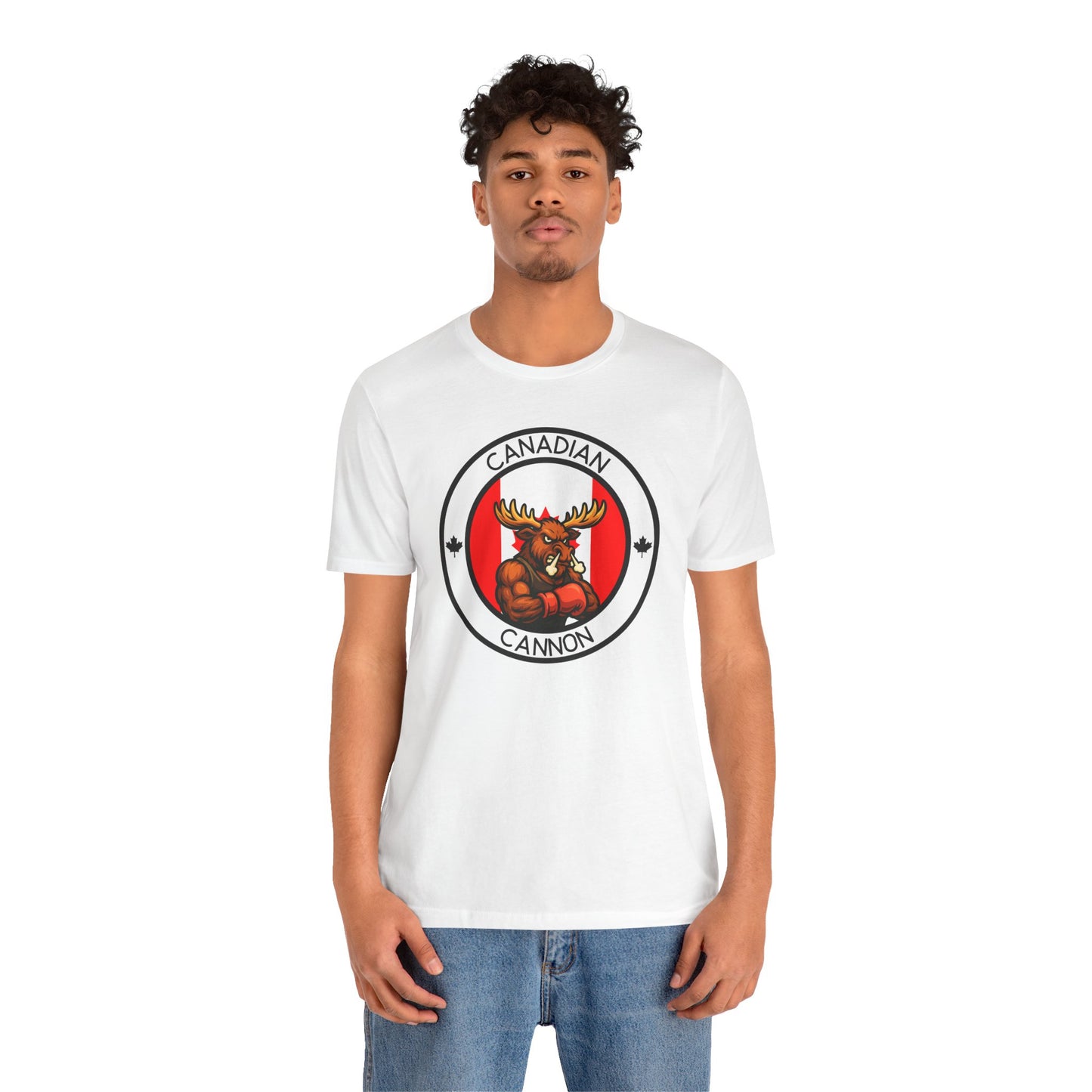 Canadian Moose Boxing T-Shirt – Cartoon Fighter Design | Gift for Boxing Fans