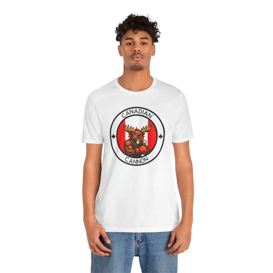 Canadian Moose Boxing T-Shirt – Cartoon Fighter Design | Gift for Boxing Fans