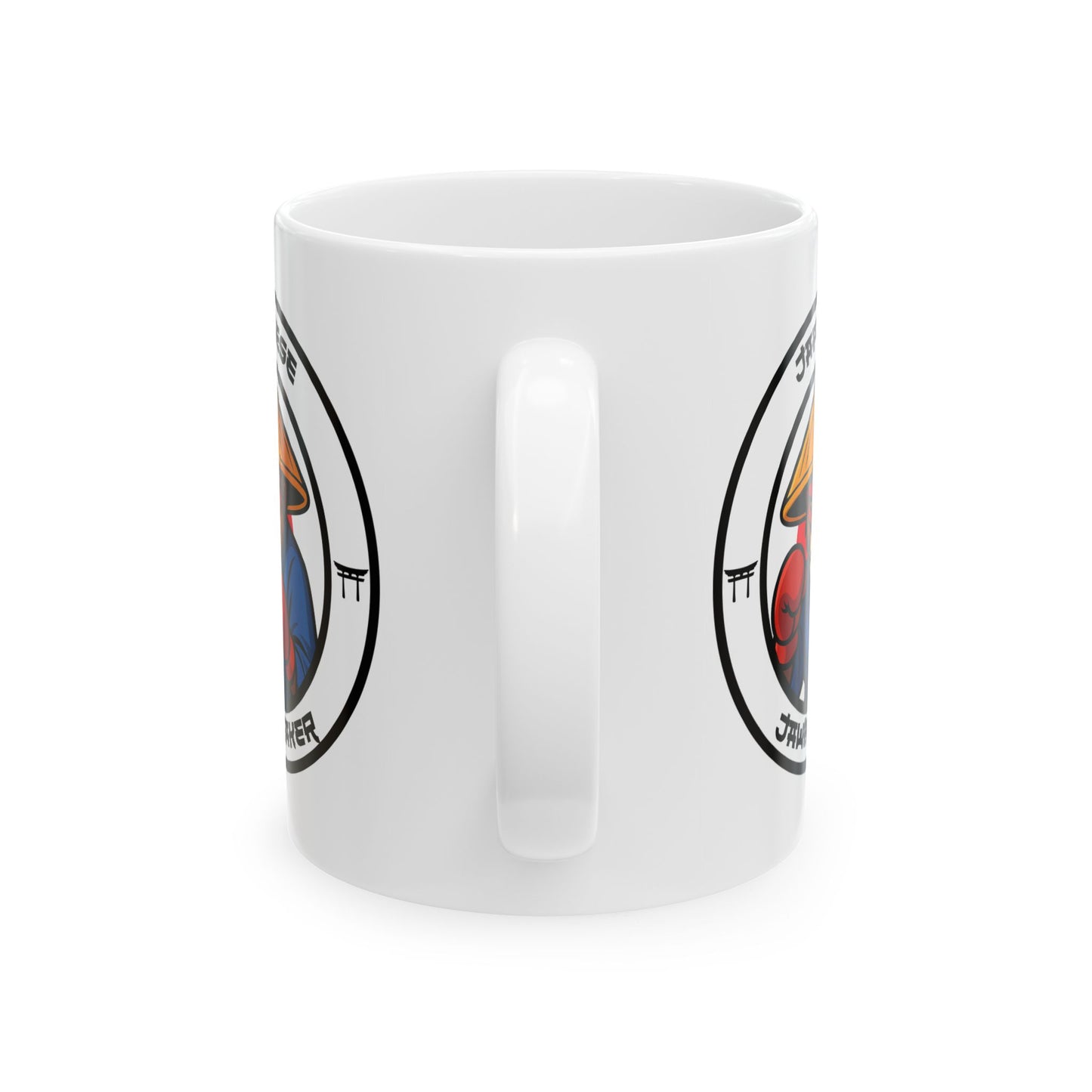 Japanese Snow Monkey Boxing Mug – Cartoon Fighter Design | Gift for Boxing Fans