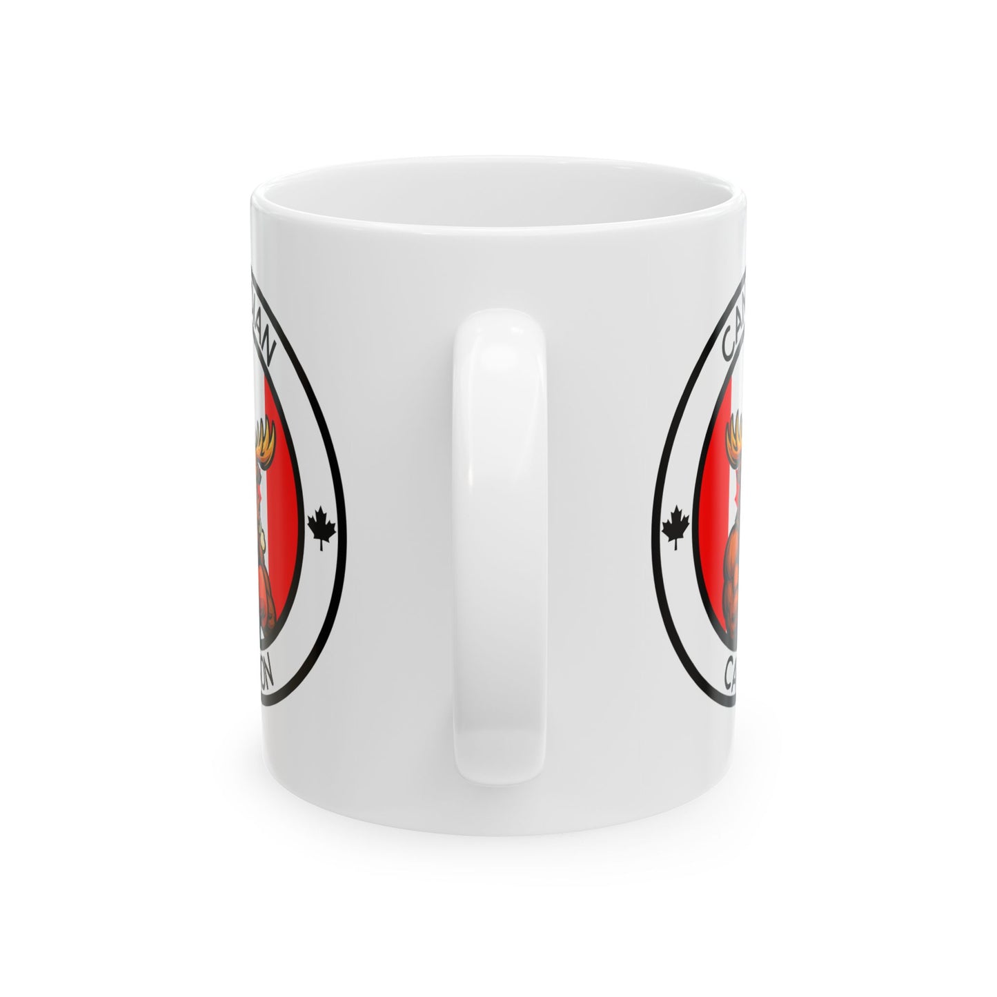 Canadian Moose Boxing Mug – Cartoon Fighter Design | Gift for Boxing Fans