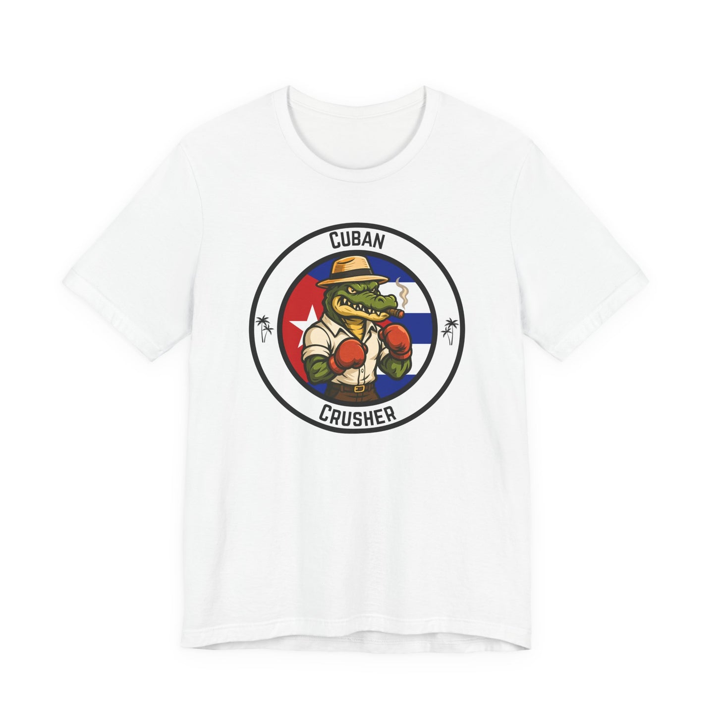 Cuban Crocodile Boxing T-Shirt – Cartoon Fighter Design | Gift for Boxing Fans