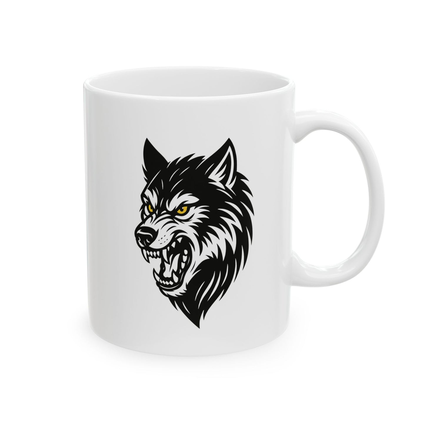 Wolf Boxing Mug – Minimalist Fighter Design | Gift for Strategic Boxers