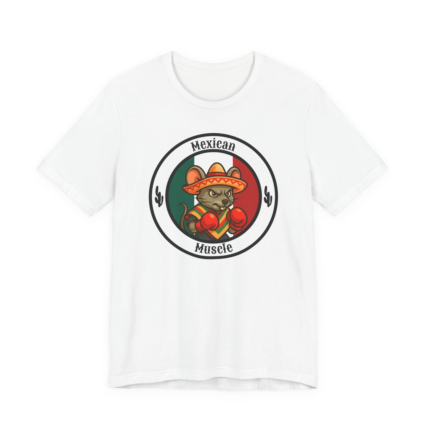 Mexican Mouse Boxing T-Shirt – Cartoon Fighter Design | Gift for Boxing Fans