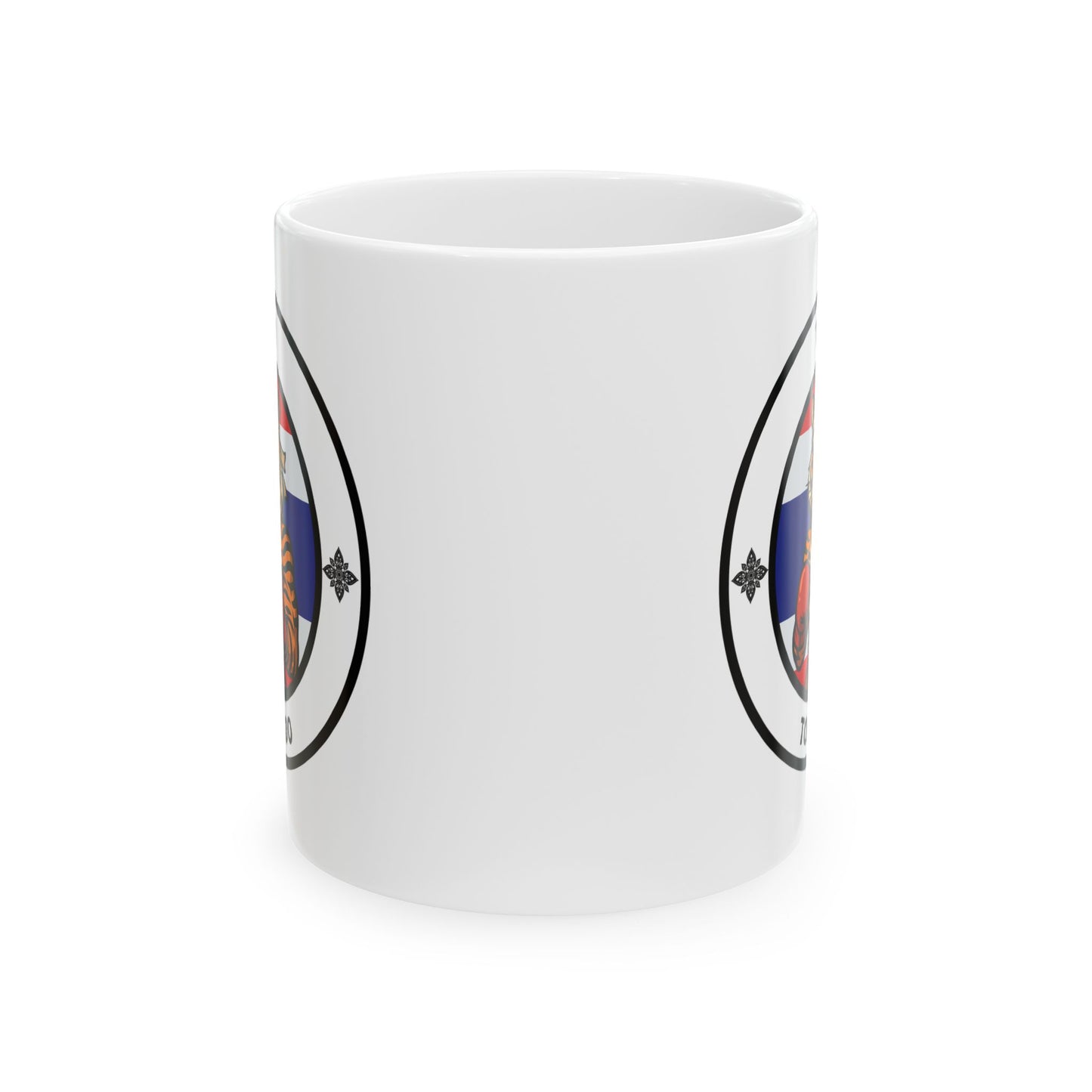 Thai Tiger Boxing Mug – Cartoon Fighter Design | Gift for Boxing Fans