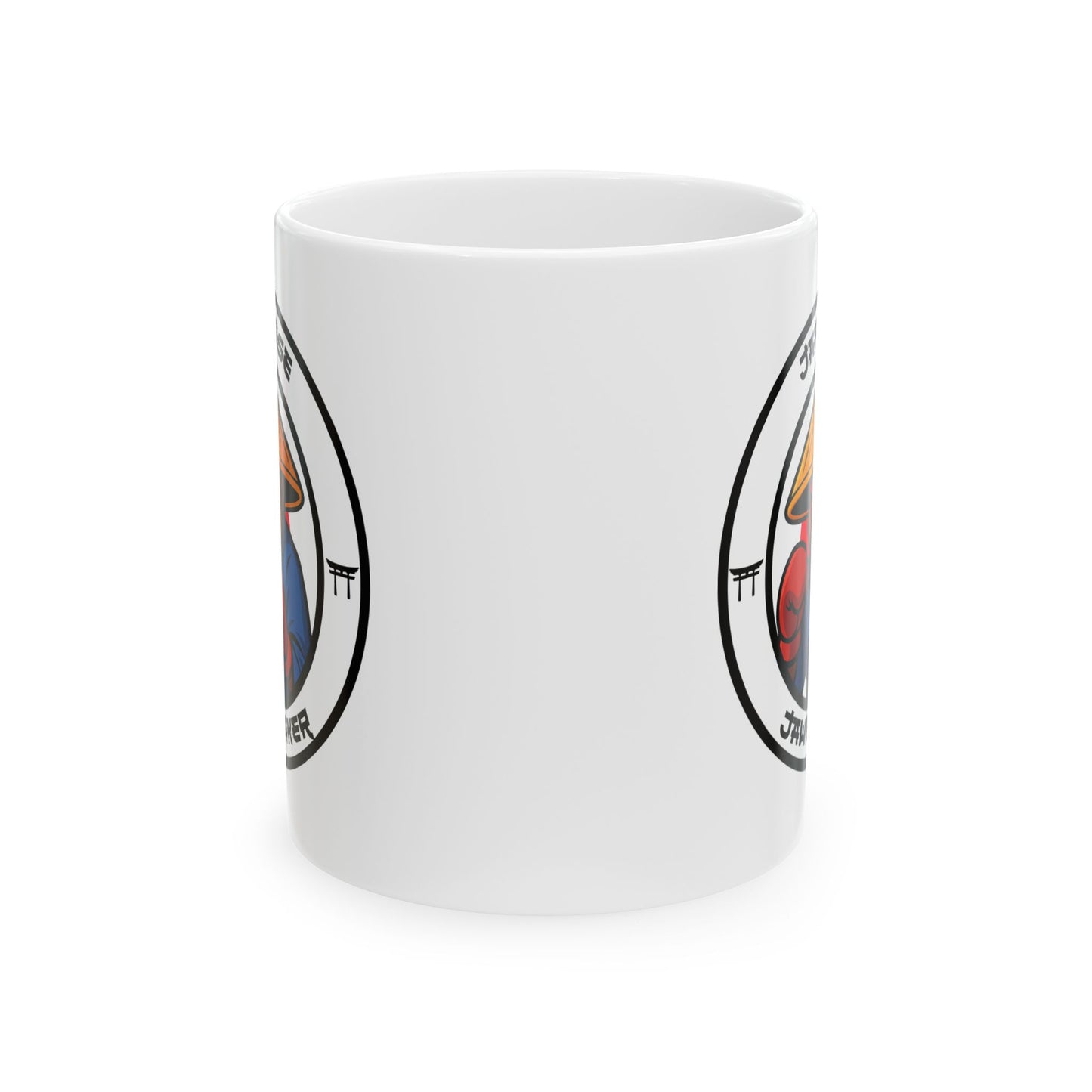 Japanese Snow Monkey Boxing Mug – Cartoon Fighter Design | Gift for Boxing Fans
