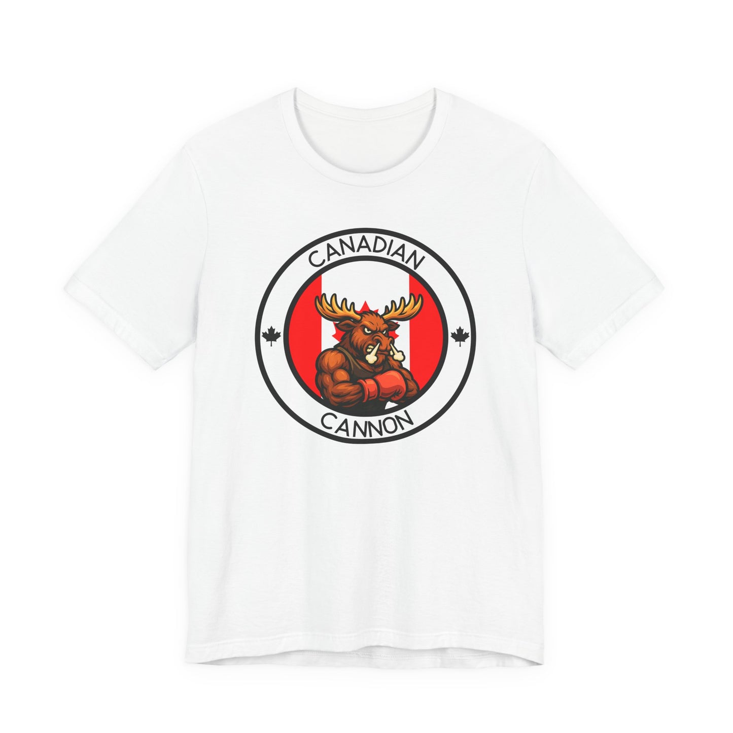 Canadian Moose Boxing T-Shirt – Cartoon Fighter Design | Gift for Boxing Fans