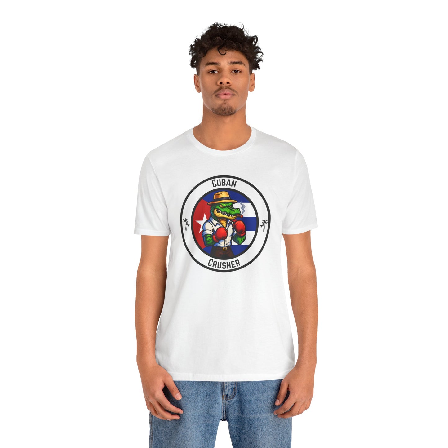 Cuban Crocodile Boxing T-Shirt – Cartoon Fighter Design | Gift for Boxing Fans