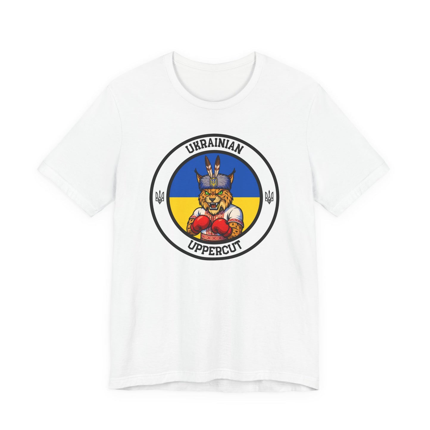 Ukrainian Lynx Boxing T-Shirt – Cartoon Fighter Design | Gift for Boxing Fans