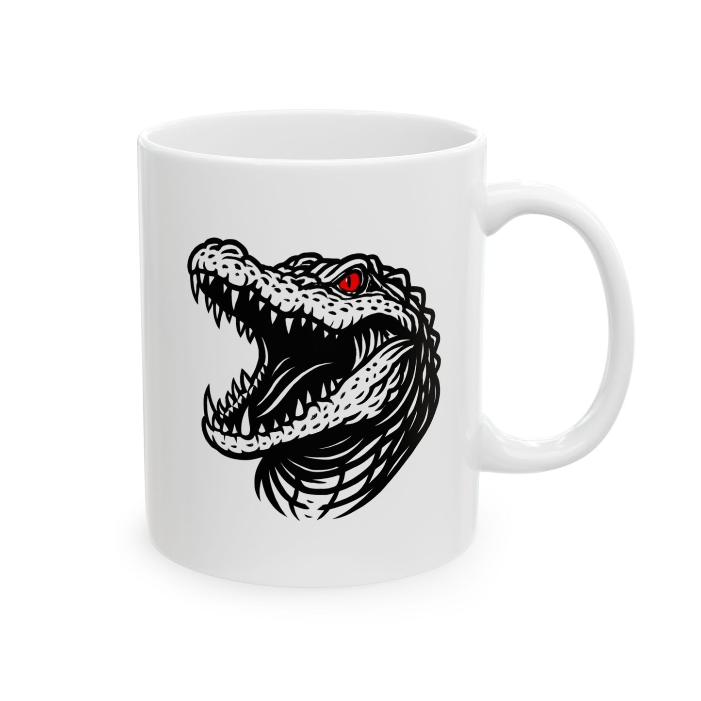 Crocodile Boxing Mug – Minimalist Fighter Design | Gift for Relentless Boxers