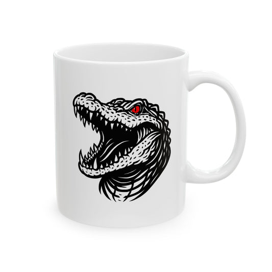Crocodile Boxing Mug – Minimalist Fighter Design | Gift for Relentless Boxers