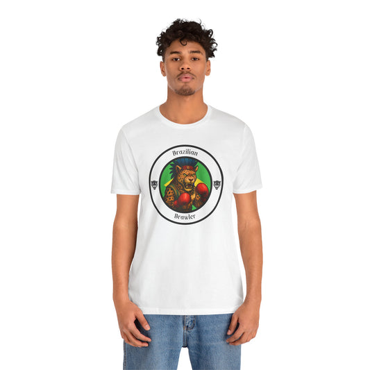 Brazilian Jaguar Boxing T-Shirt – Cartoon Fighter Design | Gift for Boxing Fans