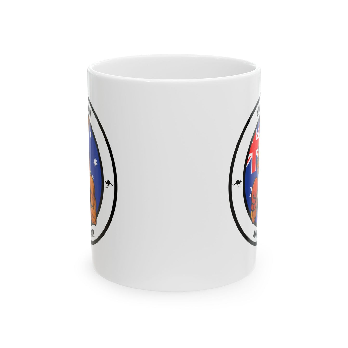 Australian Boxing Mug – Cartoon Fighter Design | Gift for Boxing Fans