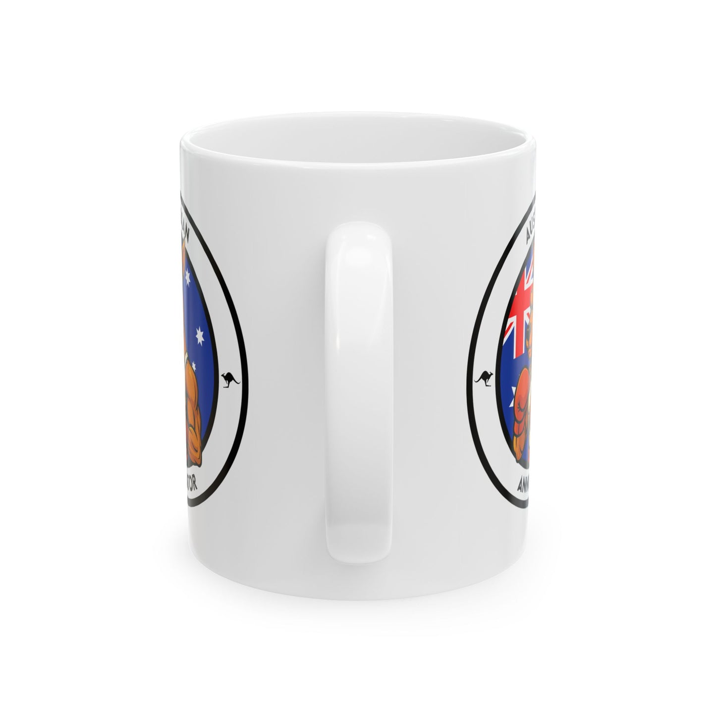 Australian Boxing Mug – Cartoon Fighter Design | Gift for Boxing Fans