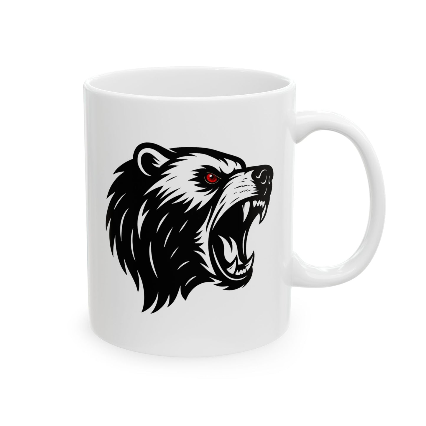 Bear Boxing Mug – Minimalist Fighter Design | Gift for Powerful Boxers