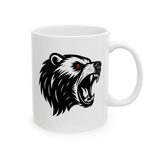 Bear Boxing Mug – Minimalist Fighter Design | Gift for Powerful Boxers