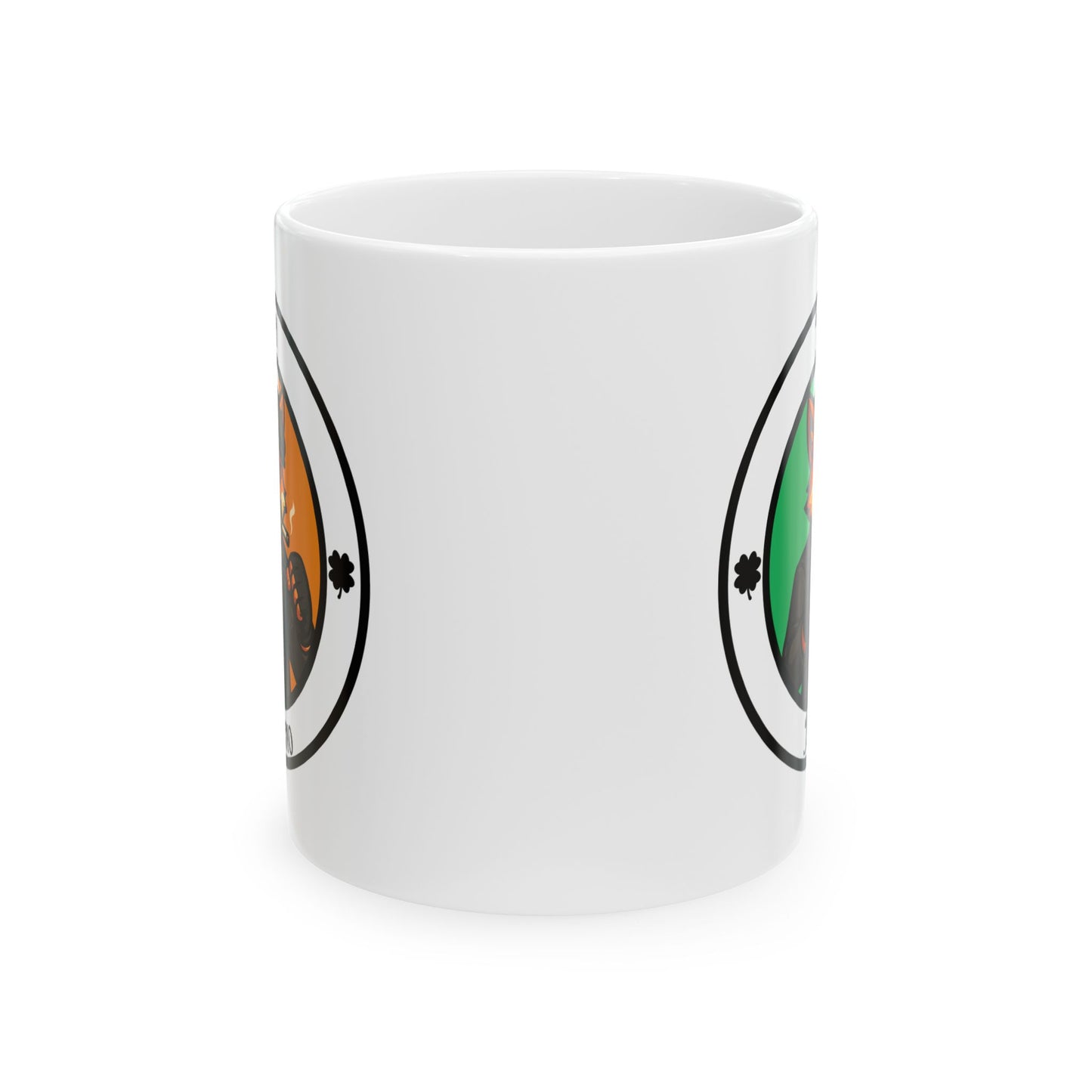 Irish Fox Boxing Mug – Cartoon Fighter Design | Gift for Boxing Fans