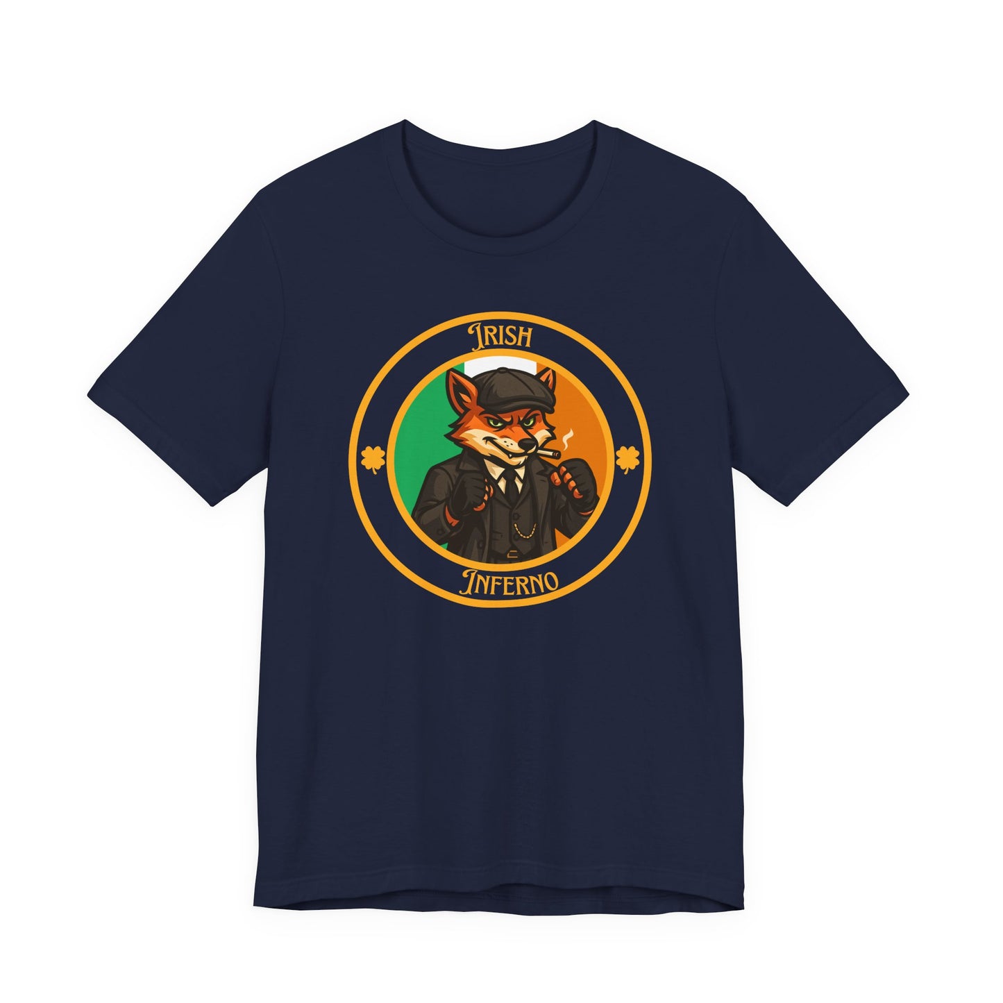 Irish Fox Boxing T-Shirt – Cartoon Fighter Design | Gift for Boxing Fans (Dark Color)