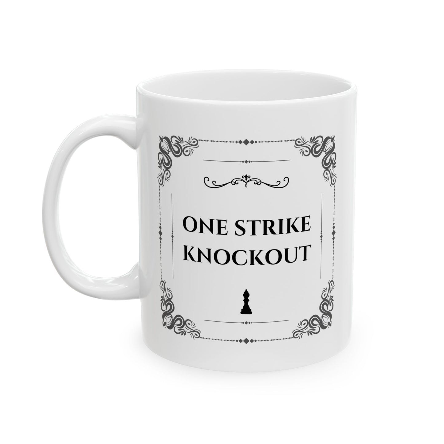 Snake Boxing Mug – Minimalist Fighter Design | Gift for Calculated Boxers