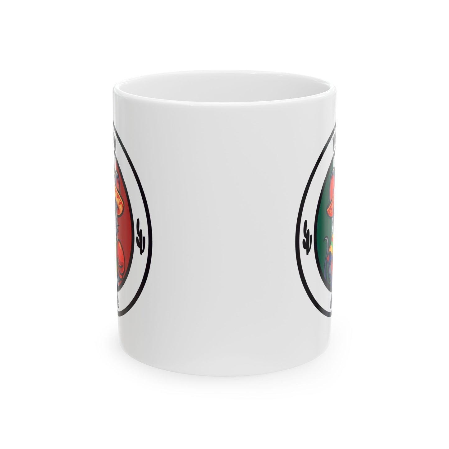 Mexican Mouse Boxing Mug – Cartoon Fighter Design | Gift for Boxing Fans