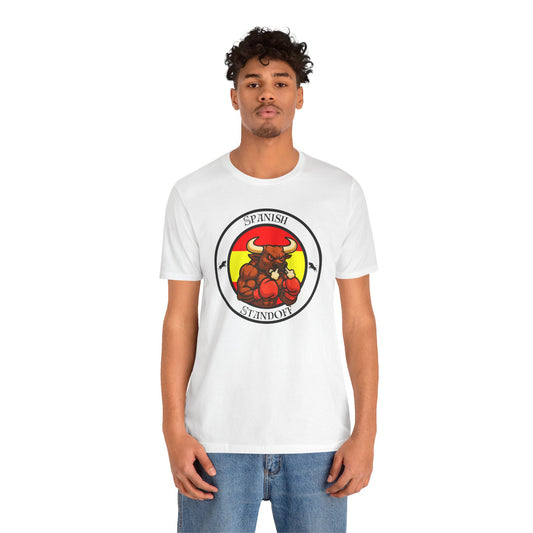 Spanish Bull Boxing T-Shirt – Cartoon Fighter Design | Gift for Boxing Fans