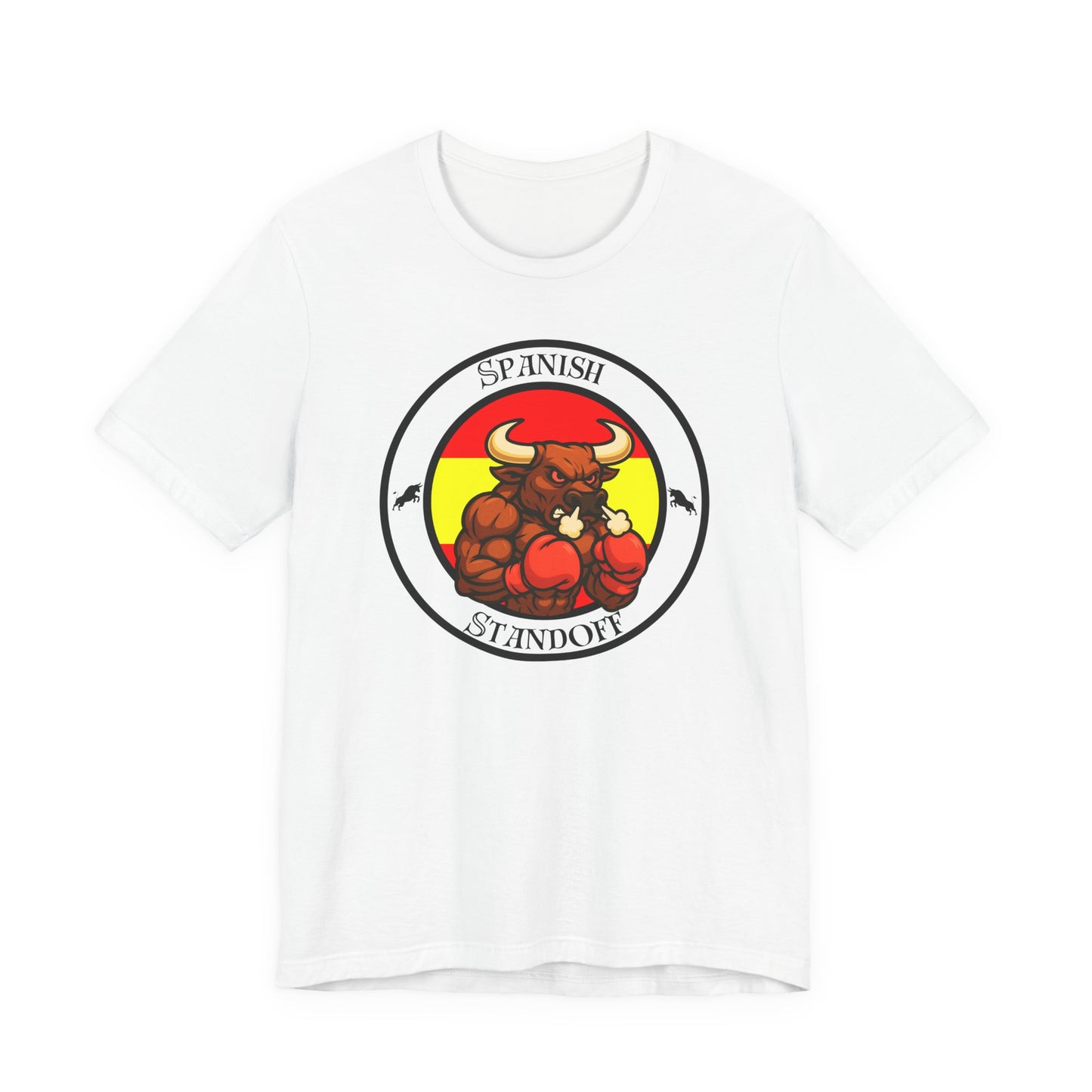 Spanish Bull Boxing T-Shirt – Cartoon Fighter Design | Gift for Boxing Fans