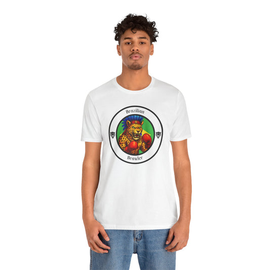 Brazilian Jaguar Boxing T-Shirt – Cartoon Fighter Design | Gift for Boxing Fans