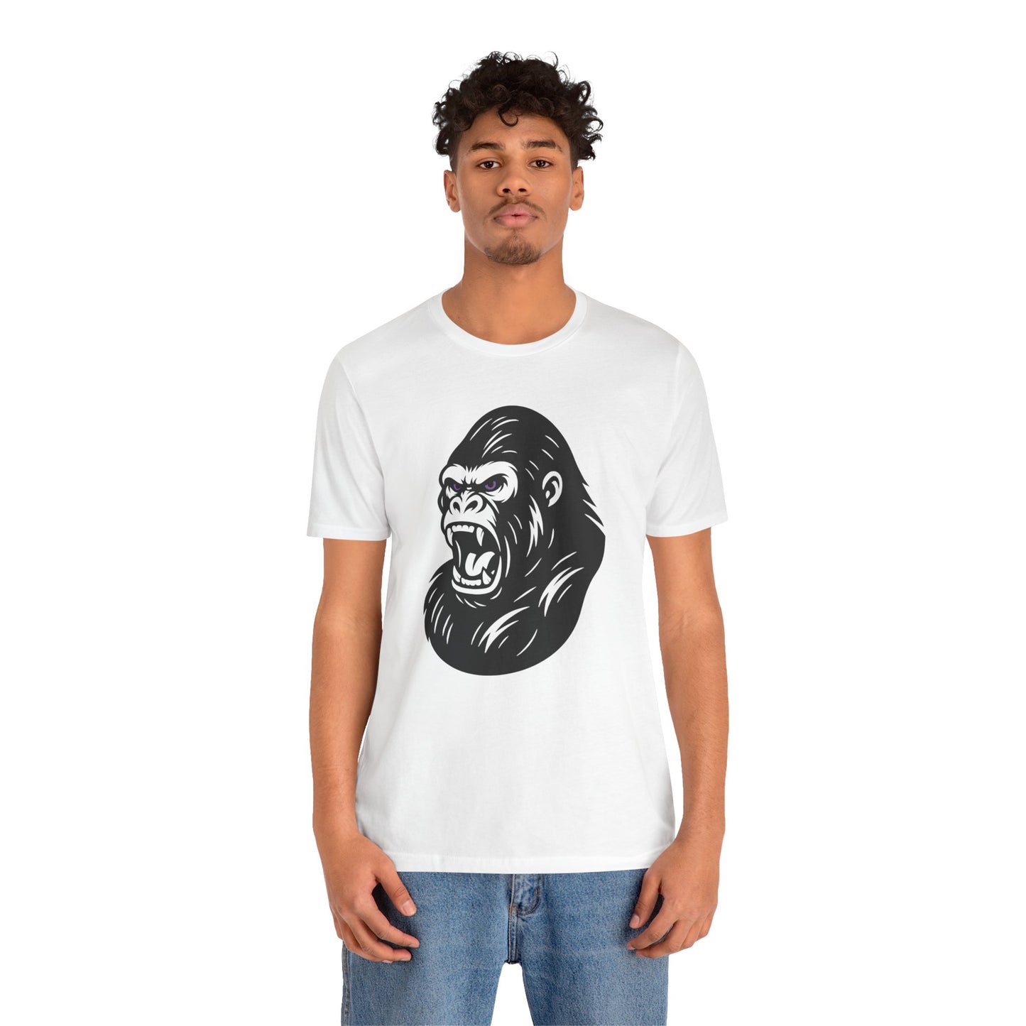 Gorilla Boxing T-Shirt – Minimalist Fighter Design | Gift for Dynamic Boxers