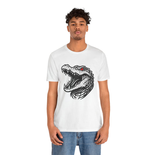 Crocodile Boxing T-Shirt – Minimalist Fighter Design | Gift for Dynamic Boxers