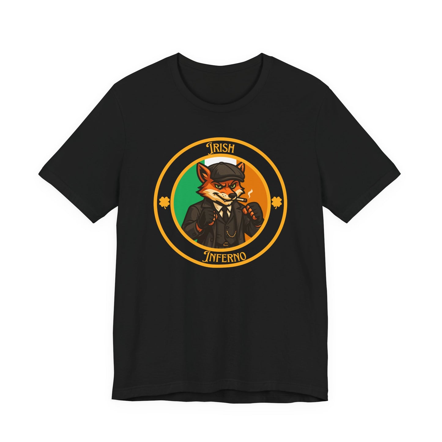 Irish Fox Boxing T-Shirt – Cartoon Fighter Design | Gift for Boxing Fans (Dark Color)