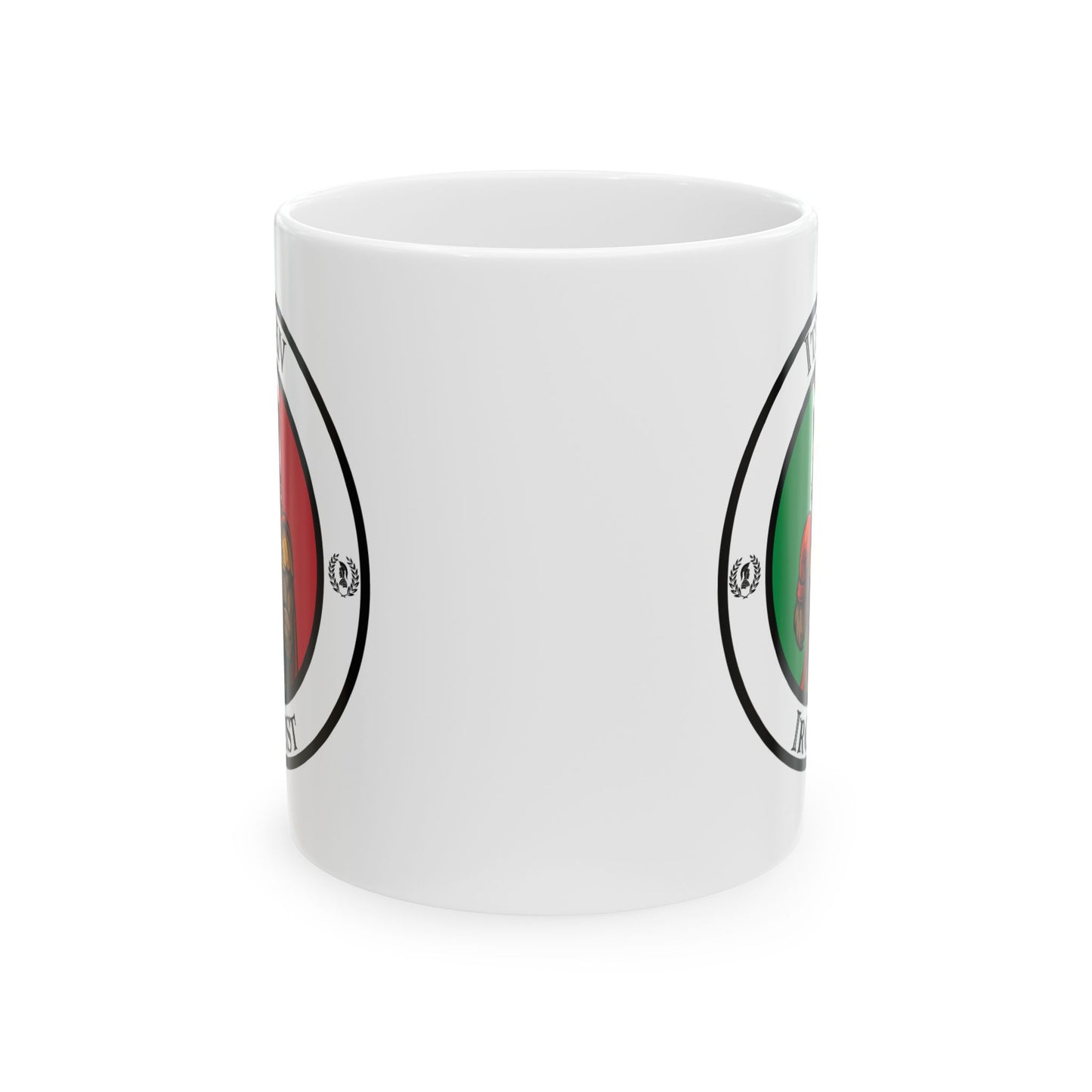 Italian Wolf Boxing Mug – Cartoon Fighter Design | Gift for Boxing Fans