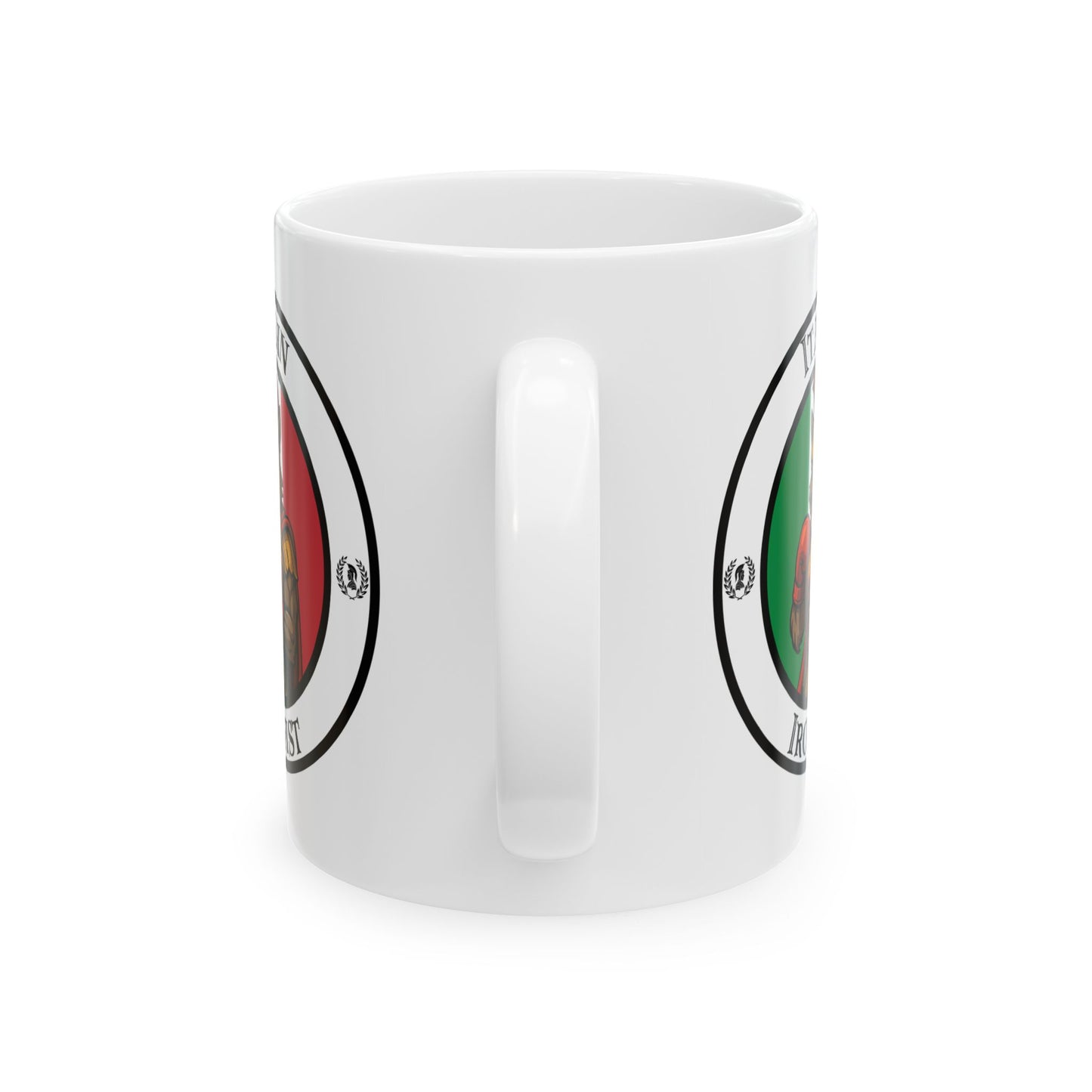 Italian Wolf Boxing Mug – Cartoon Fighter Design | Gift for Boxing Fans
